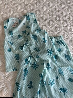 Blue Striped Etam Summer Set